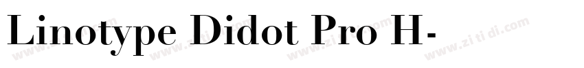 Linotype Didot Pro H字体转换